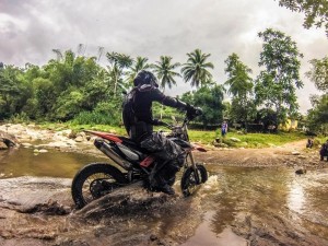 We have fun on all motorcycle tours riding scooters, supermotard and enduro machines